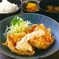 とり天南蛮定食