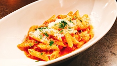 ペンネ　青森産にんにくと完熟トマトのアラビアータPenne "Arrabbiata" with Aomori Garlic and Tomatoes