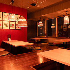 【掘りごたつ】少規模～大規模の宴会まで可能な堀りごたつの座席をご用意！宴会にぴったり＆お洒落な掘りごたつでどんなシーンでもご利用いただけます！