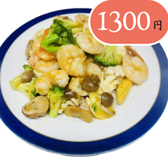 海の幸のXO醤炒め