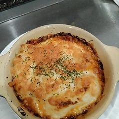 マッシュポテトとボロネーゼのチーズ焼き