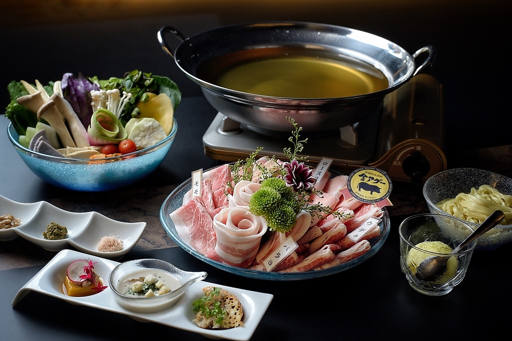 極上　金武アグーしゃぶしゃぶコース