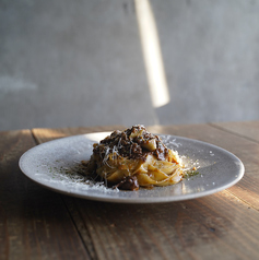 安城和牛とポルチーニ茸のボロネーゼの写真