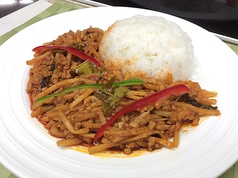 筍と鶏肉の唐辛子炒めご飯