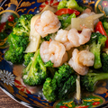 料理メニュー写真&nbsp;ブロッコリーと海老塩炒め