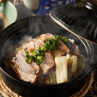 旬の土鍋ご飯も種類豊富にご用意