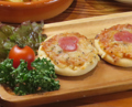 料理メニュー写真&nbsp;ミニピザ(3枚)