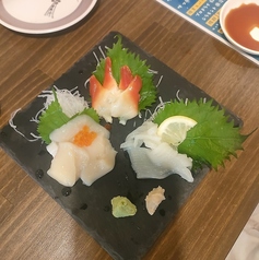 オホーツク海産 貝の3種盛り