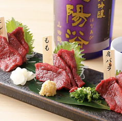 会津直送 馬刺し3種盛り