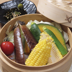 旬野菜の蒸籠蒸し