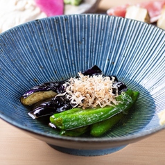 茄子と万願寺唐辛子の揚げ浸し