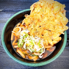 海老と野菜のかき揚げうどん