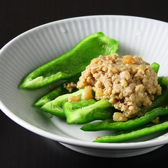 肉味噌とパリパリピーマン