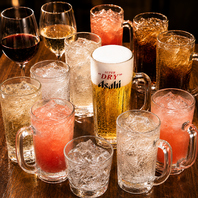 【単品料理】に最適な飲み放題有