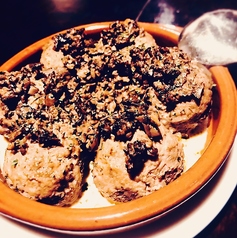 きのこソースのミートボールトリュフ風味