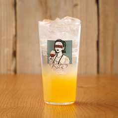 黄金桃と白糖サワー