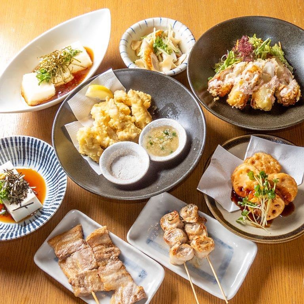 肉・魚・串など当店自慢の創作料理を豊富にご提供しております。是非、お気軽にご来店くださいませ♪