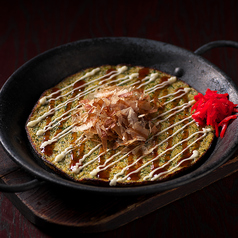 青さと山芋のお好み焼き