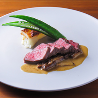 お肉、お魚のメイン料理もお任せください