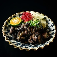 若鶏ももの炭炙り焼き