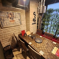 全席個室・半個室完備！プライベート感を重視した内装