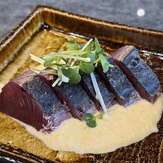 カツオのたたき 新玉ねぎソース