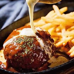 チーズ&デミグラスソースハンバーグ