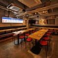 【最大40名様まで収容可能】店内は最大40名様までご利用いただけるため、会社のご宴会や歓送迎会、打ち上げなどの団体利用にも最適です。人数やシーンに合わせてレイアウト調整も可能。飲み放題付きコースのご相談や貸切のご利用にも柔軟に対応しておりますので、ご予算やその他ご要望はお気軽にお問い合わせください。
