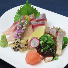 お造り二種盛り(刺身と炙り)