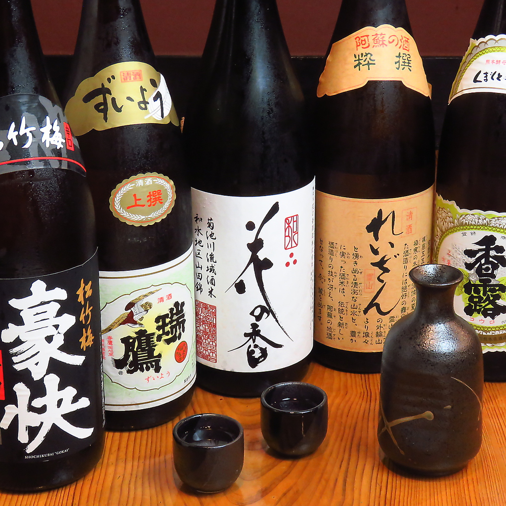 日本酒・焼酎の品揃えも豊富にあり！