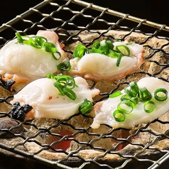 活蛸の七輪焼き