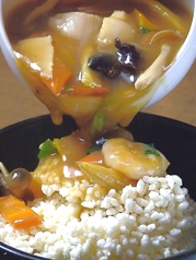 おこげの海鮮あんかけの写真