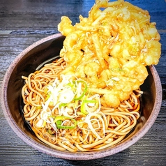海老と野菜のかきあげそば