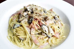 ベーコンとキノコのジェノバクリーム