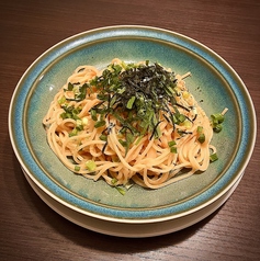 明太バターの和風スパゲティ