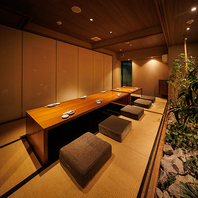 和モダンな個室で心安らぐ大人なひとときを満喫！