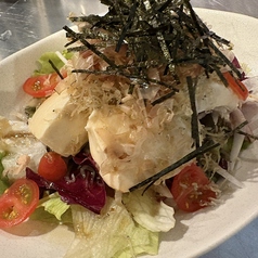 カリカリジャコと豆腐の和風サラダ