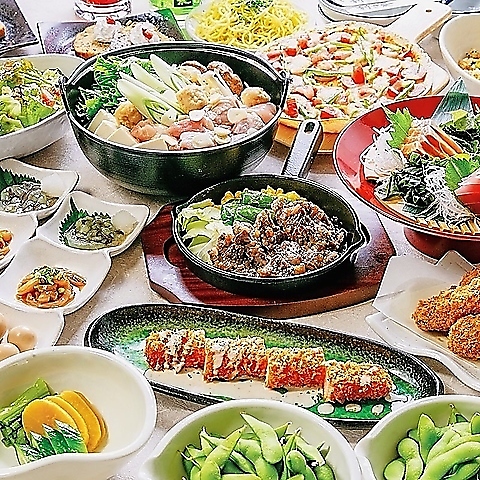 【村さ来】では宴会にぴったりの多彩なコースをご用意◎飲み放題付き4500円(税込)～！