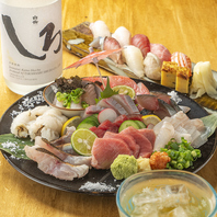 新鮮な魚介を活かした寿司と刺身が堪能できる◎