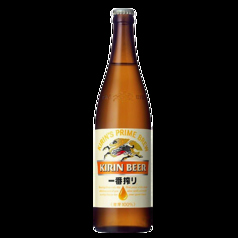 ビール　：アサヒスーパードライ中ジョッキ瓶ビール：キリン一番搾り/サッポロ黒ラベル