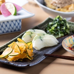 もりの京漬物三種盛り