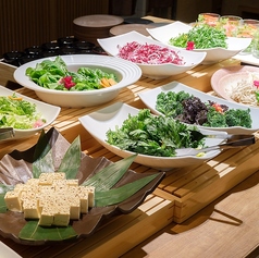 種類豊富なビュッフェ台