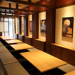 4～50名様と幅広い宴会に利用していただける、掘りごたつ席です！