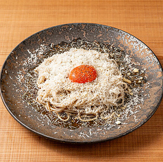 蕎麦ペコリーノチーズ