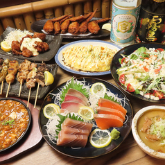 揚げ物や焼物、〆まで、お酒に合う料理が盛りだくさん♪