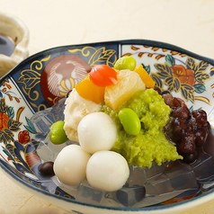 白玉ずんだクリームあんみつ
