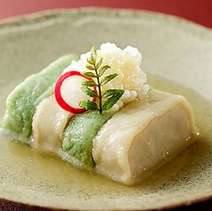 京生麩二種の揚げ出し