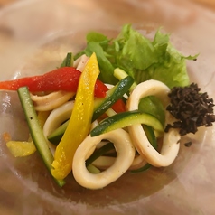 イカと夏野菜のマリネ