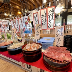 お刺身 牡蠣 仙台牛タン食べ放題 松島 おさしみ水族館のコース写真