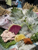 店主自慢の新鮮な活魚！